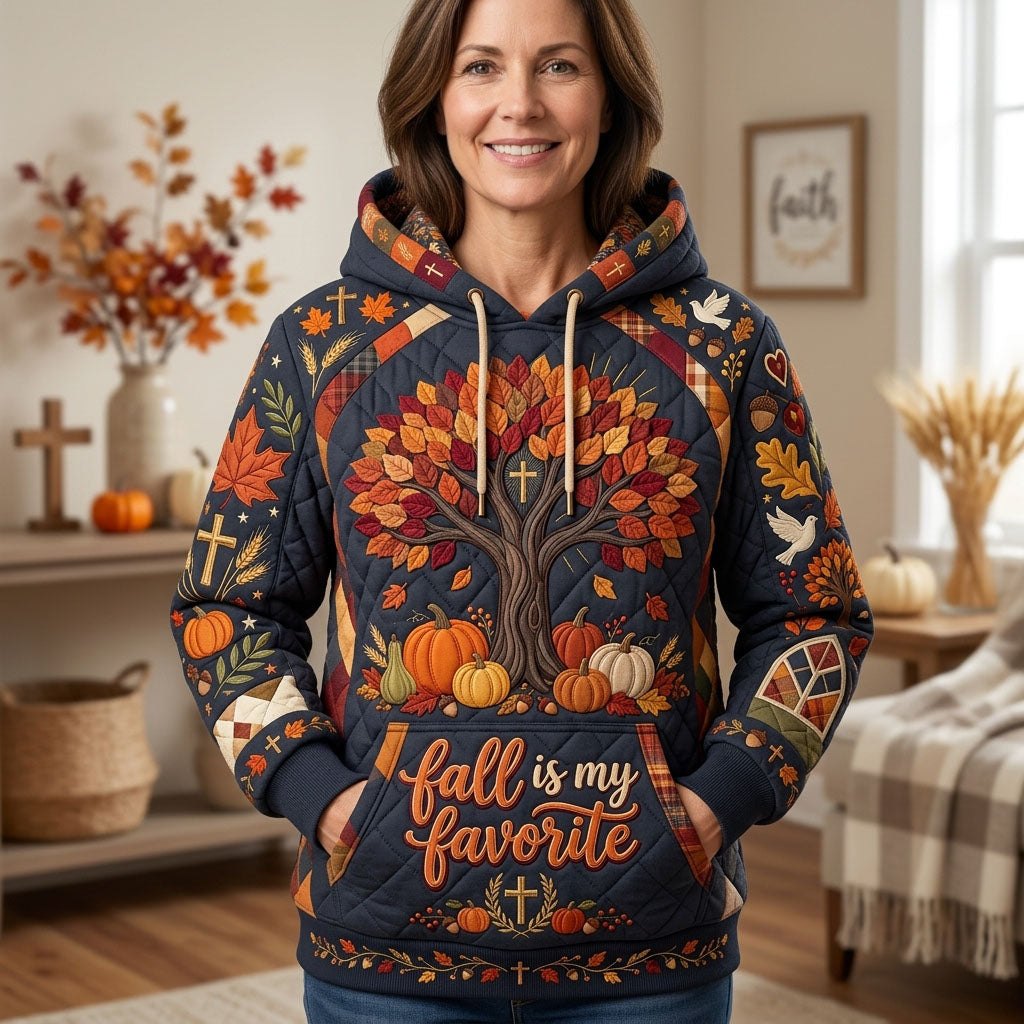 Fall Is My Favorite hoodie, all-over print