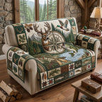 Deer Duck Fishing Sofa Cover