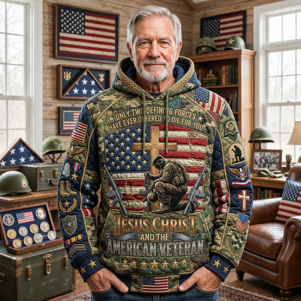 American Veteran hoodie, all-over print