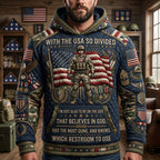 Believes in God hoodie, all-over print