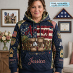 Army Mom Qtcuz hoodie, all-over print