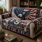 Eagle Above USA 250 Years Sofa Cover