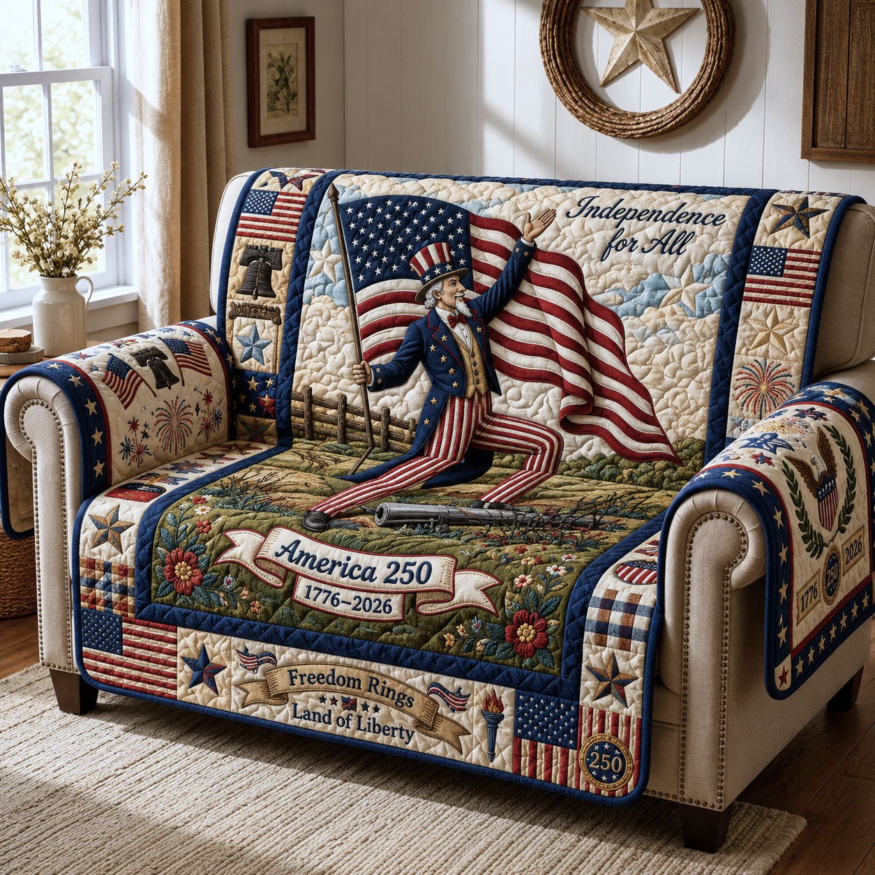 Uncle Sam Independence of All Sofa Cover