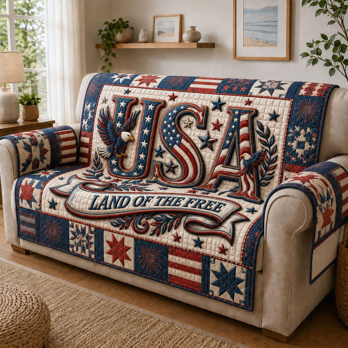 Land for the Free Sofa Cover