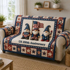 Gnomes for the 250th Anniversary Sofa Cover
