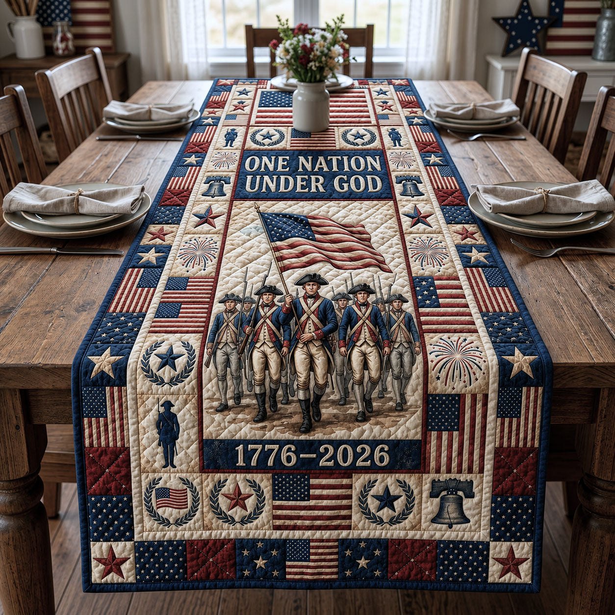 One Nation Under God Table Runner