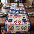 Coquette God Bless Table Runner