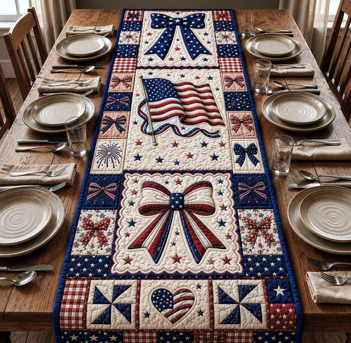 Coquette America Bow Table Runner