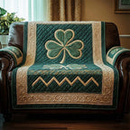 Shamrock Above the Zigzag Band Sofa Cover