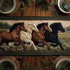 Horse Parade Table Runner