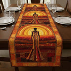 Golden Serenity Table Runner