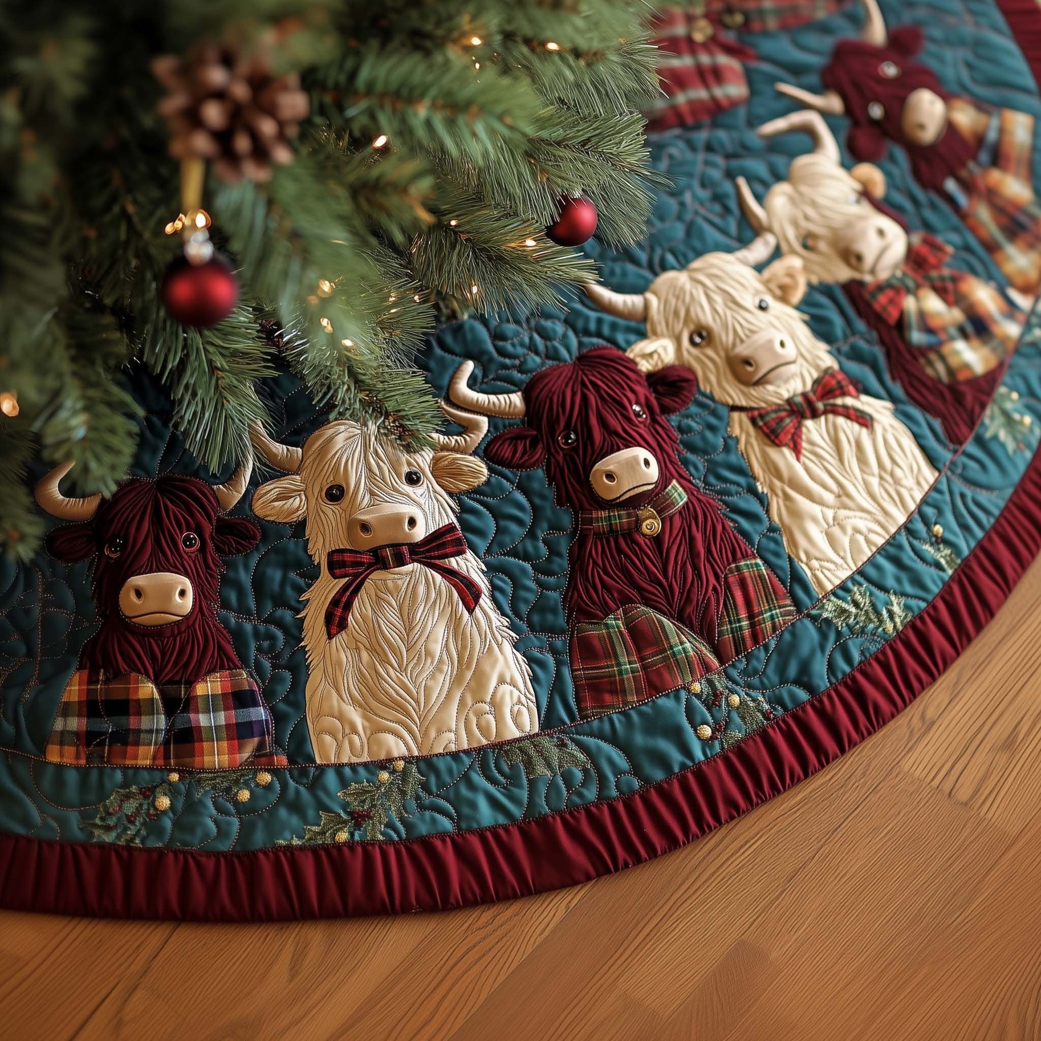 Highland Joy Christmas Tree Skirt