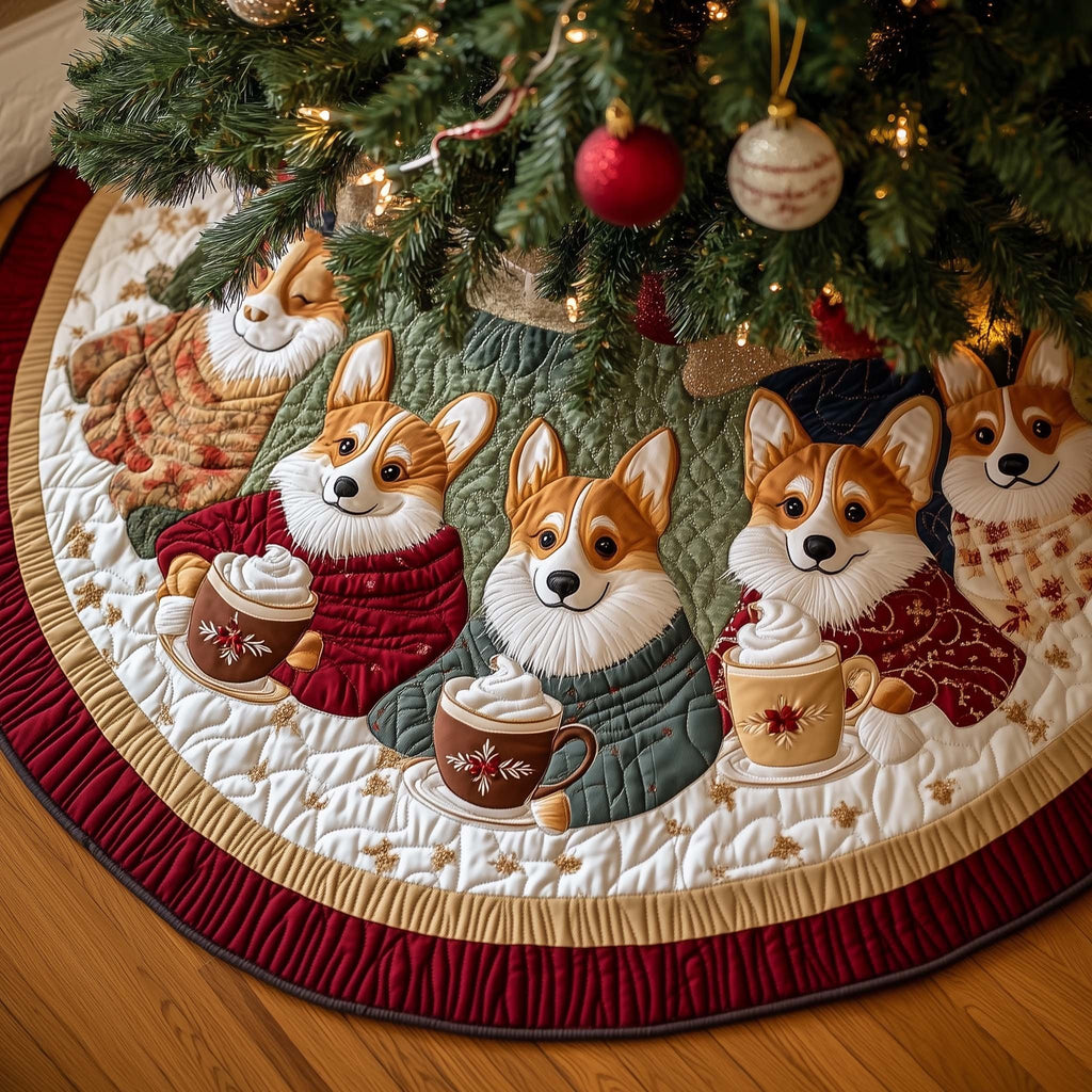 Hot Cocoa Christmas Tree Skirt