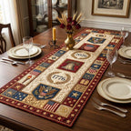 1776 and 2026 Blocks with Red Border Table Runner