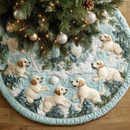 Snowball Fight Christmas Tree Skirt