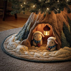 Snowy Burrow Christmas Tree Skirt