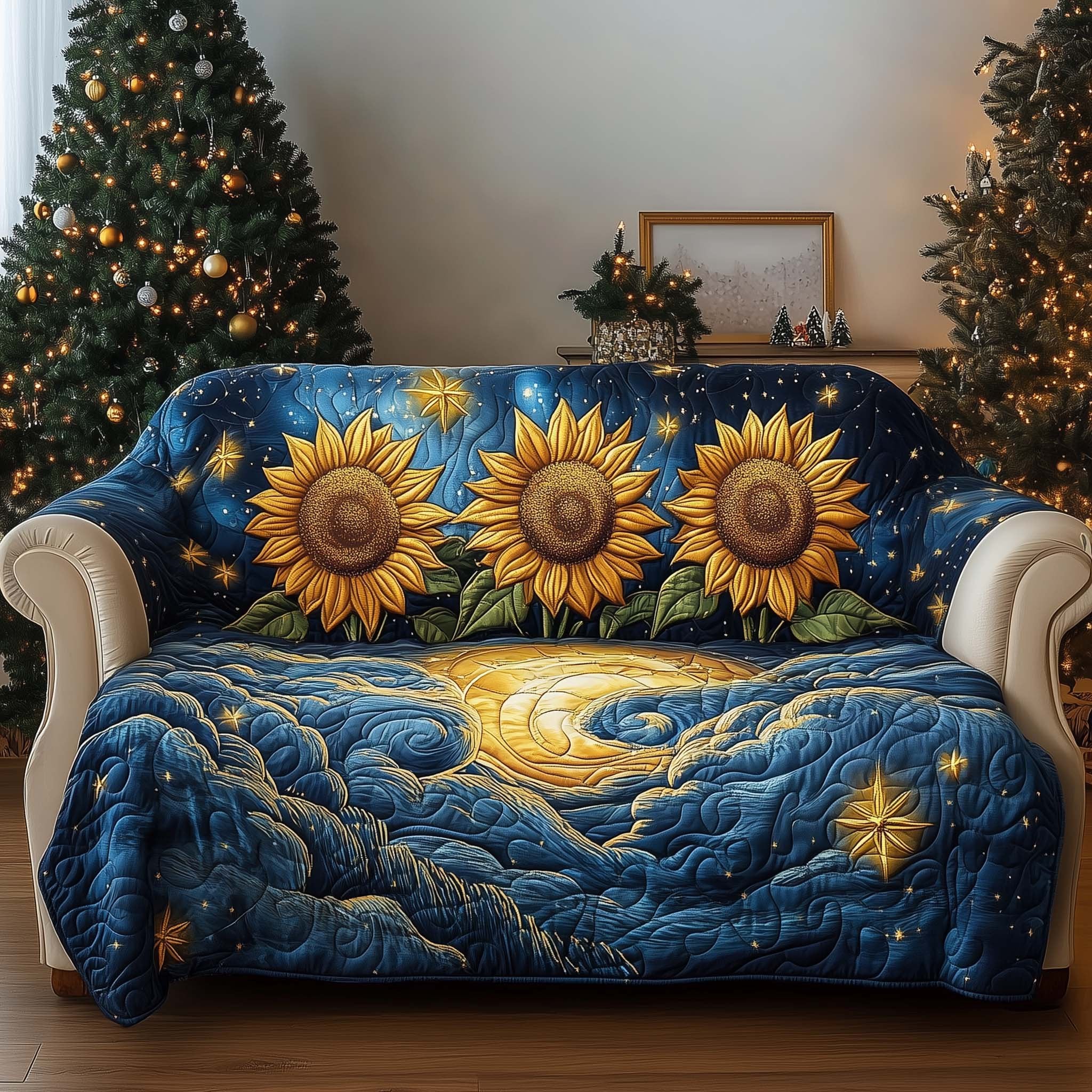 Celestial Bloom Sofa Cover
