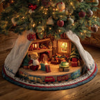 Teddy Workshop Christmas Tree Skirt