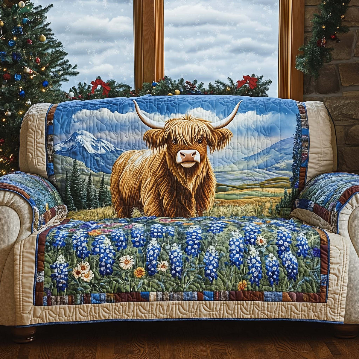 Bluebonnet Serenity Sofa Cover