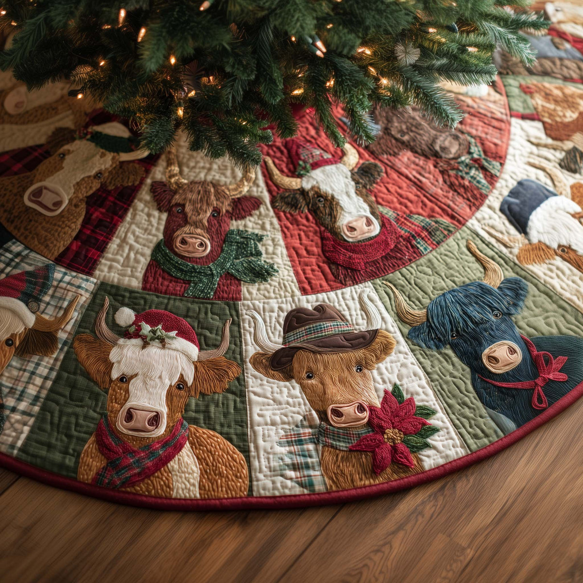 Western Party Christmas Tree Skirt