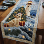 Waiting Puppy Table Runner