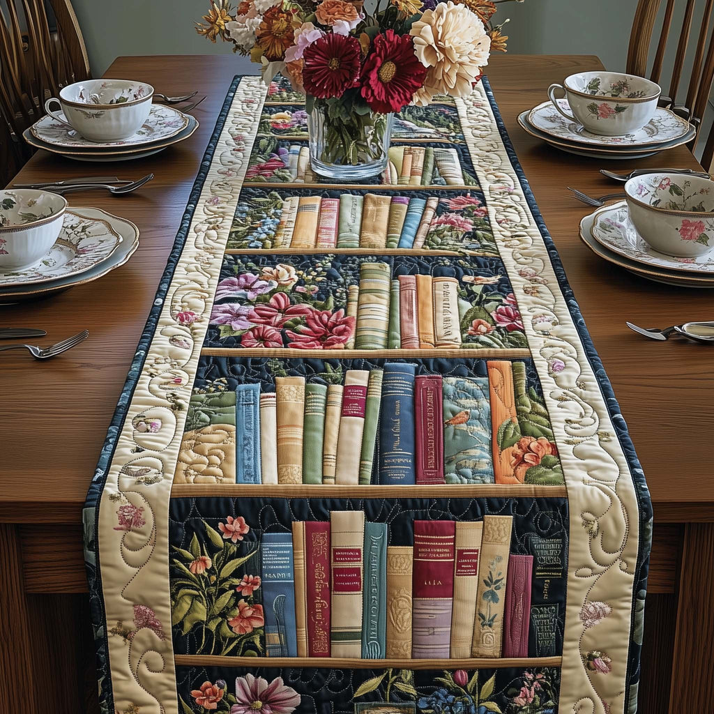 Floral Shelf Table Runner