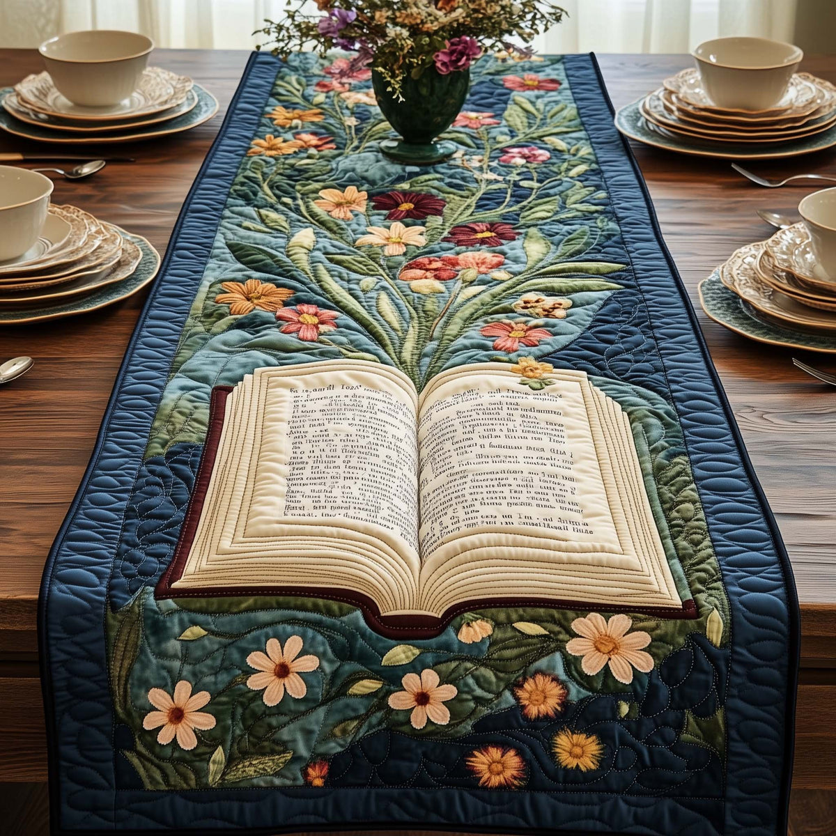 Blooming Pages Table Runner