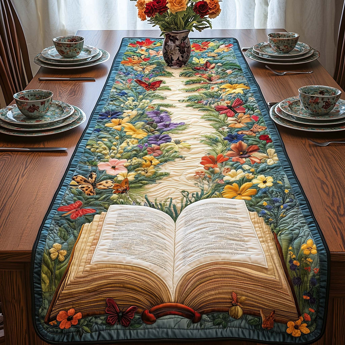 Story Garden Table Runner