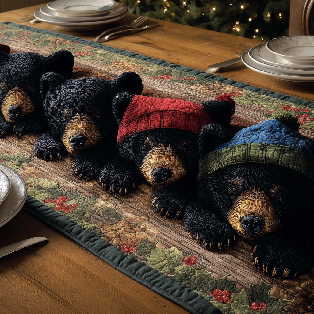Winter Cubs Table Runner