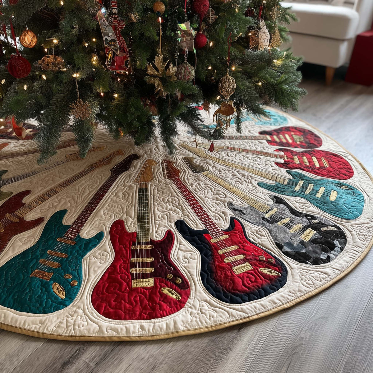 Classic Strats Christmas Tree Skirt