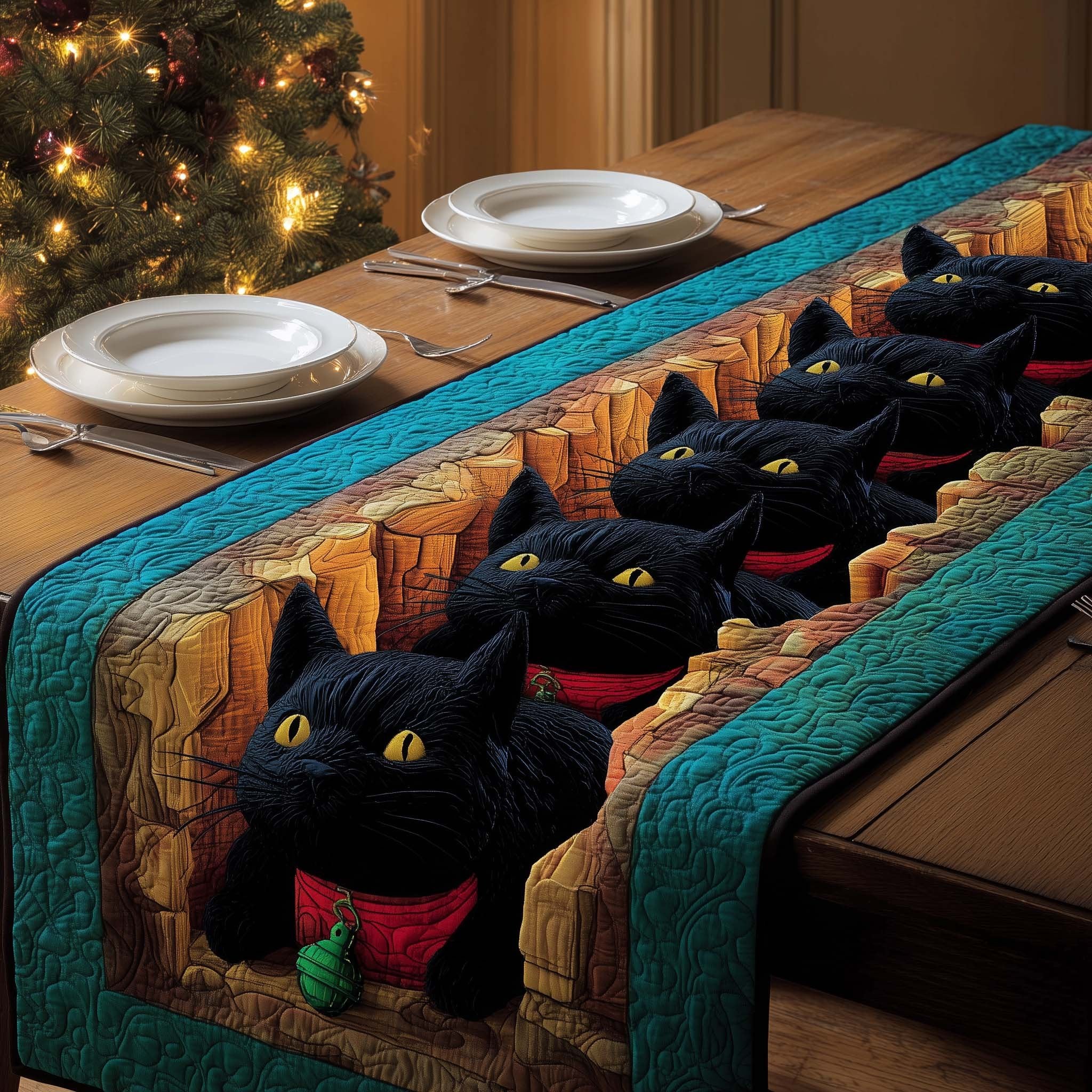 Canyon Cats Table Runner