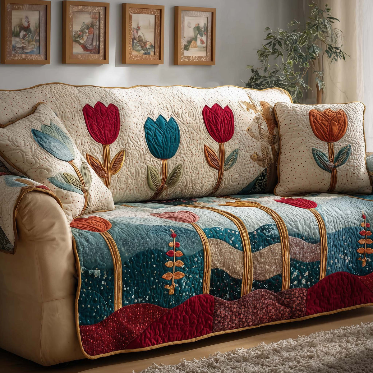 Tulip Garden Sofa Cover