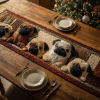 Pug Parade Table Runner