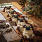 Tunnel Pugs Table Runner