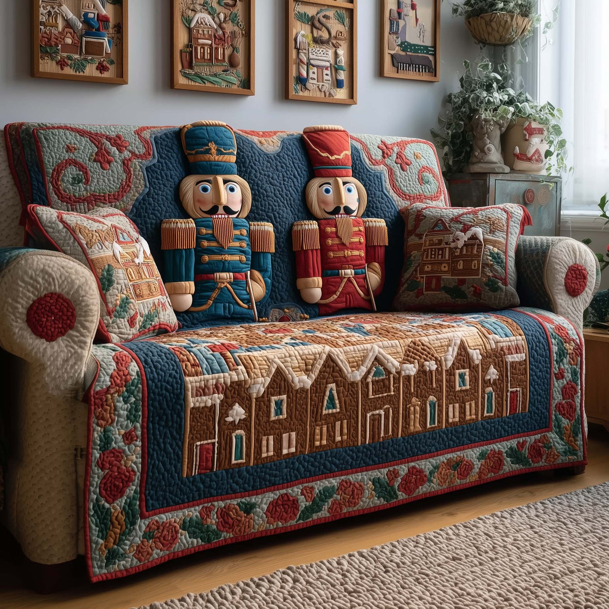 Twin Nutcracker Sofa Cover