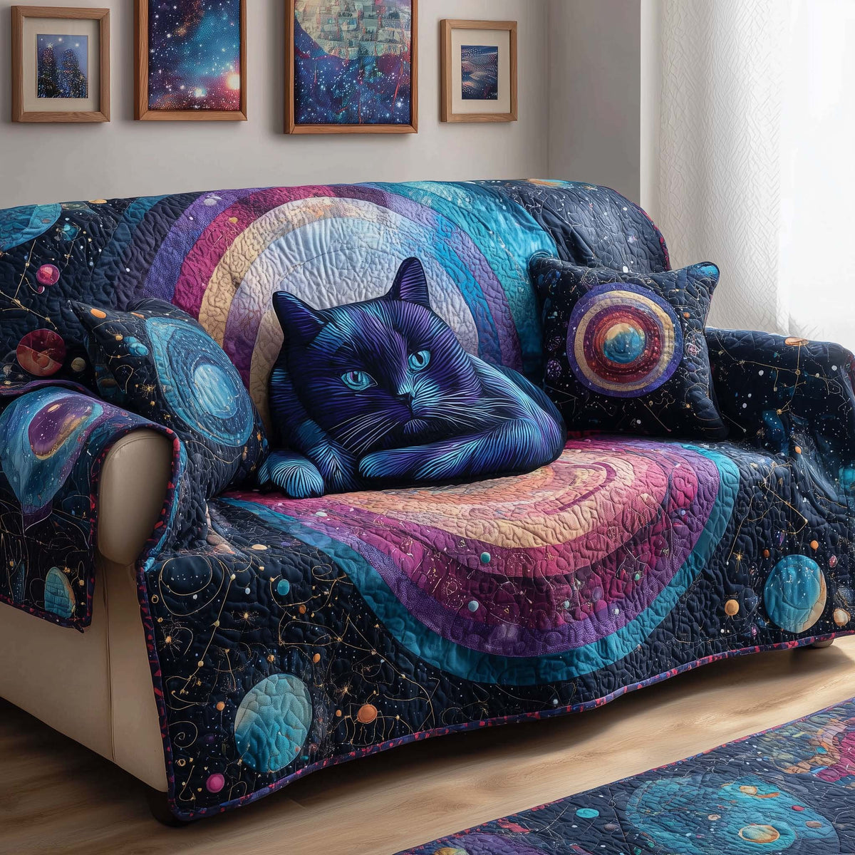 Cosmic Cat Sofa Cover