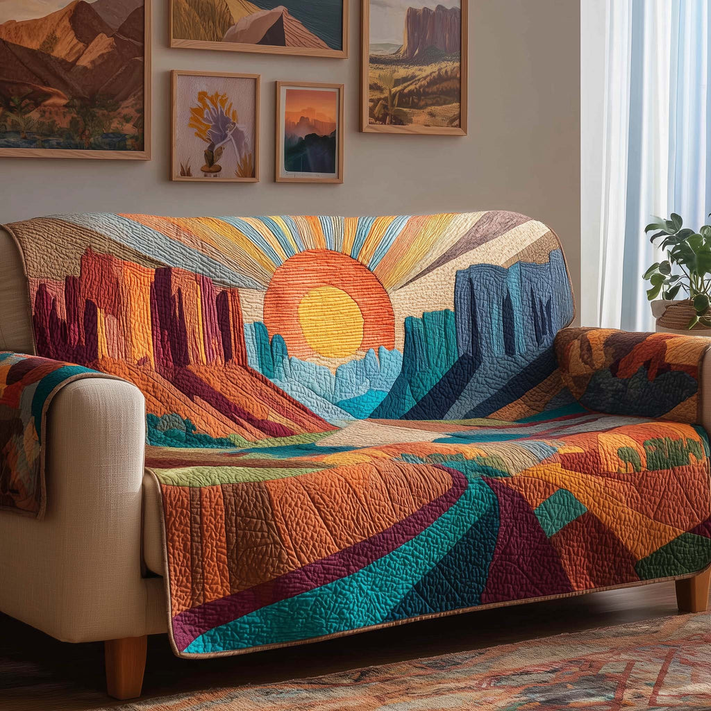 Sunset Canyon Sofa Cover