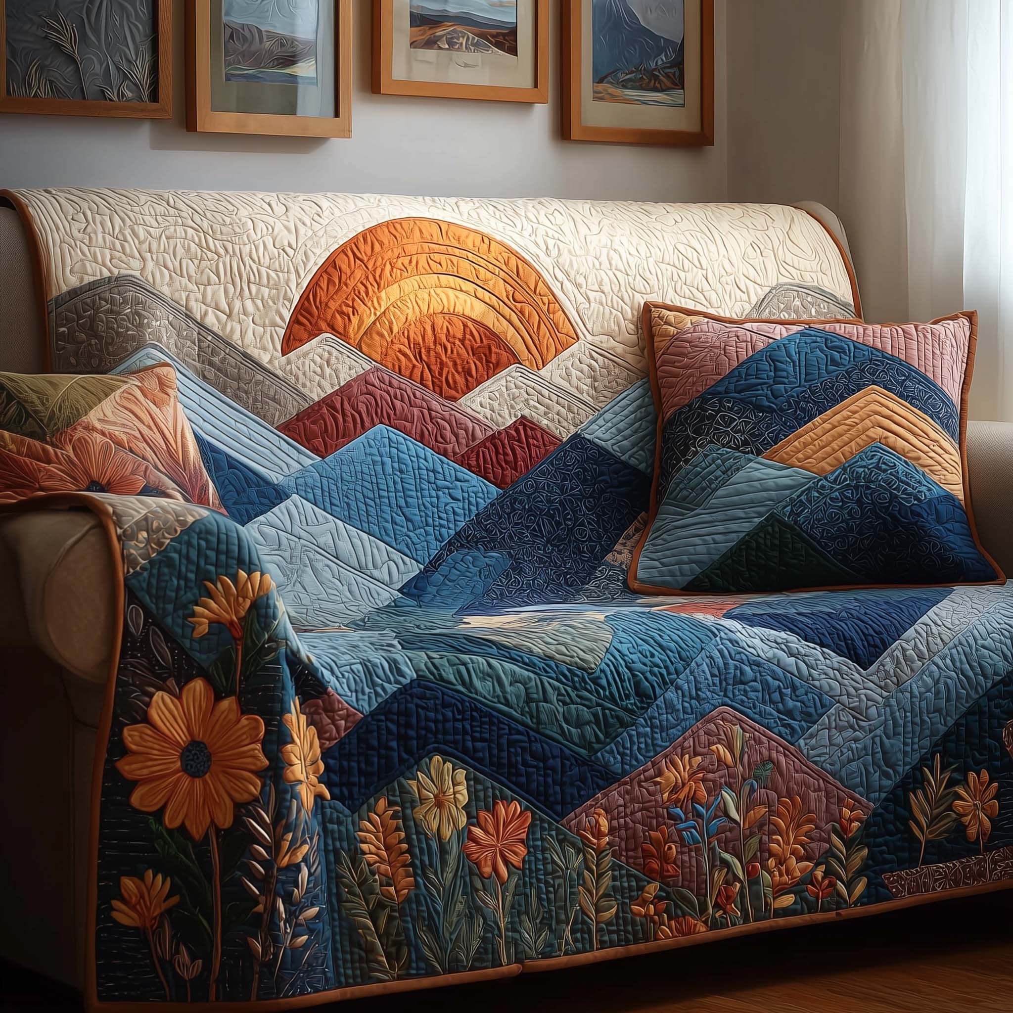 Bloom Peaks Sofa Cover