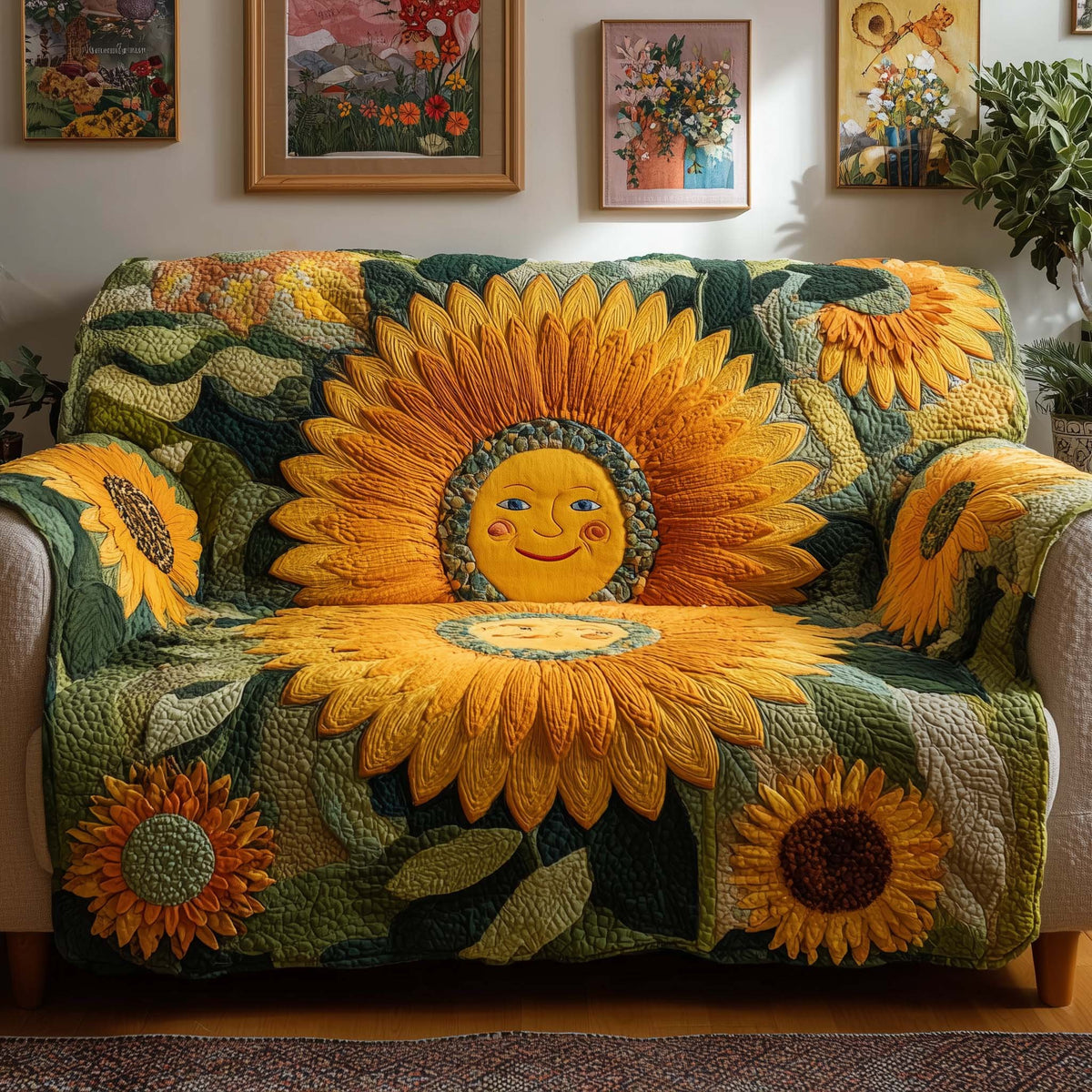 Sunny Bloom Sofa Cover