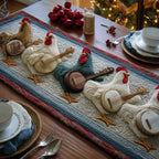 Banjo Roosters Table Runner