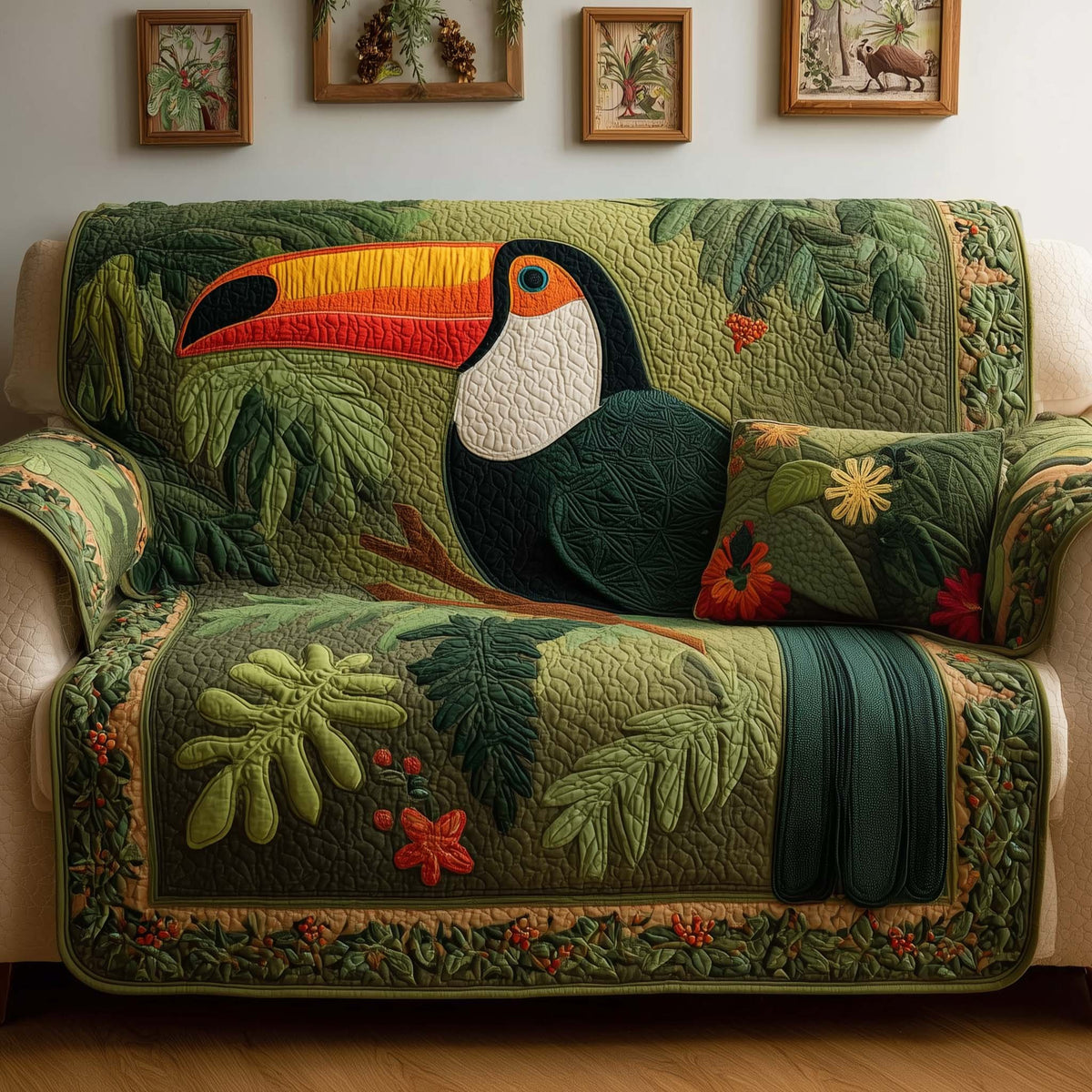 Jungle Toucan Sofa Cover