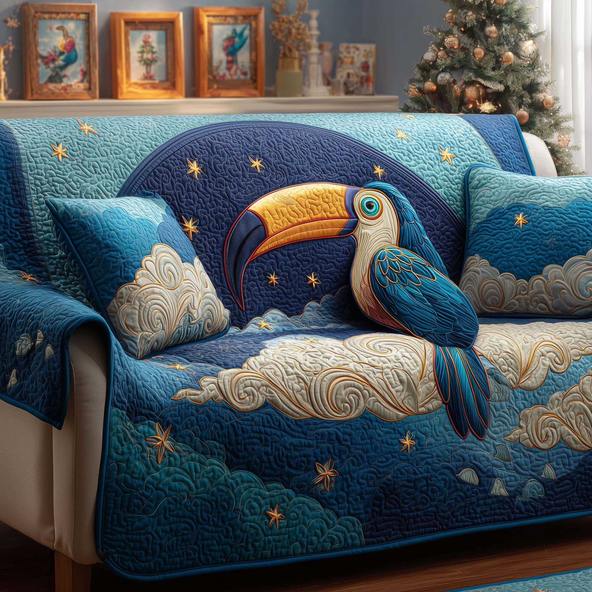 Starry Toucan Sofa Cover