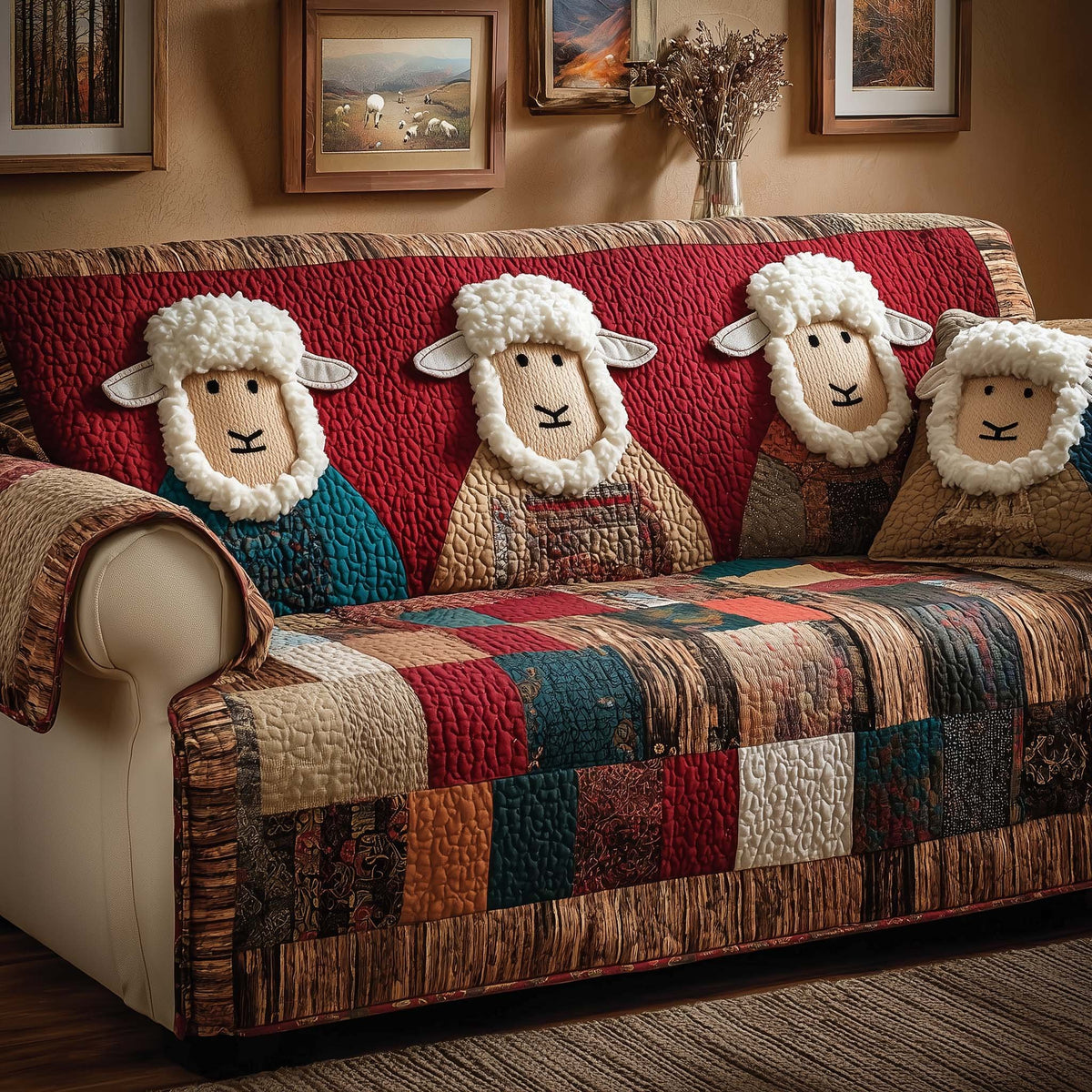 Cozy Flock Sofa Cover