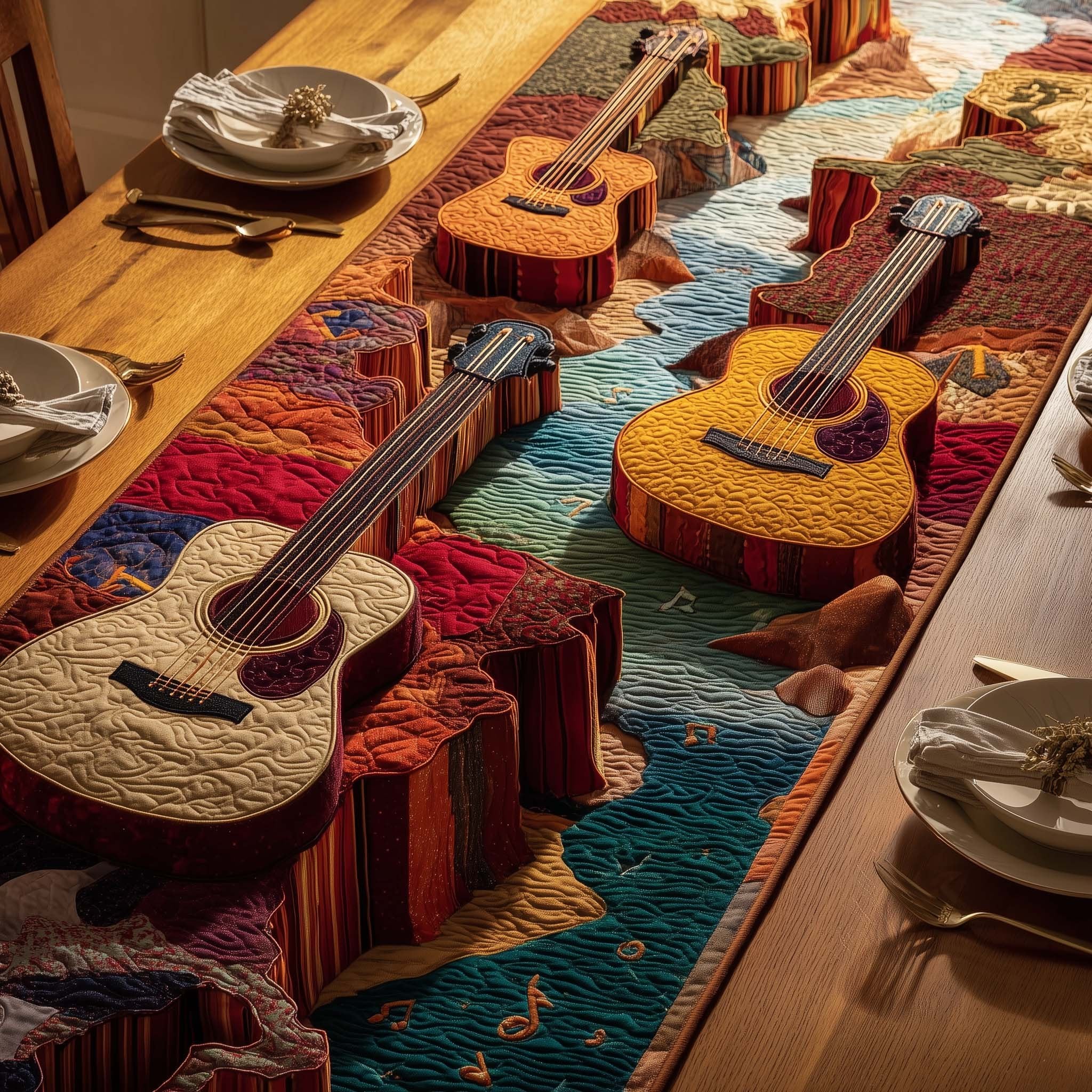 Canyon Guitars Table Runner
