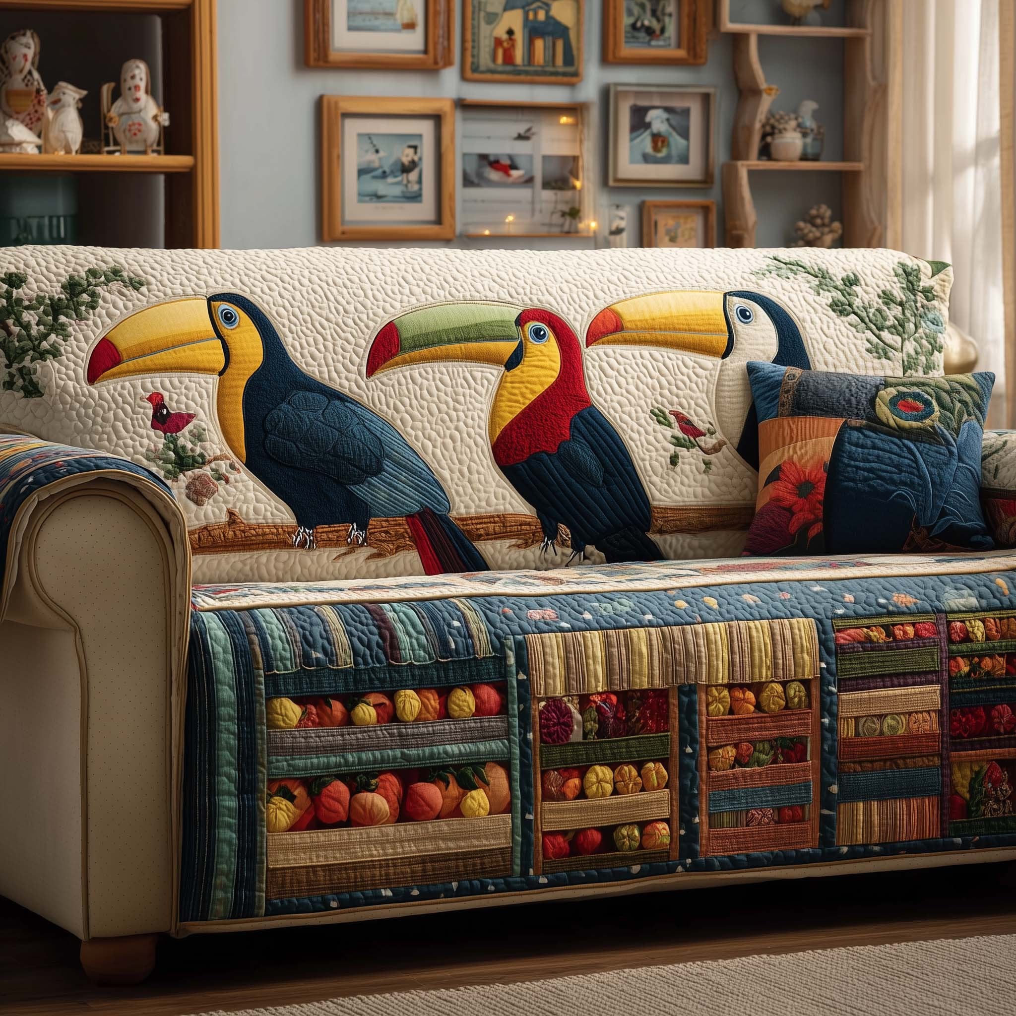 Toucans Shop Sofa Cover