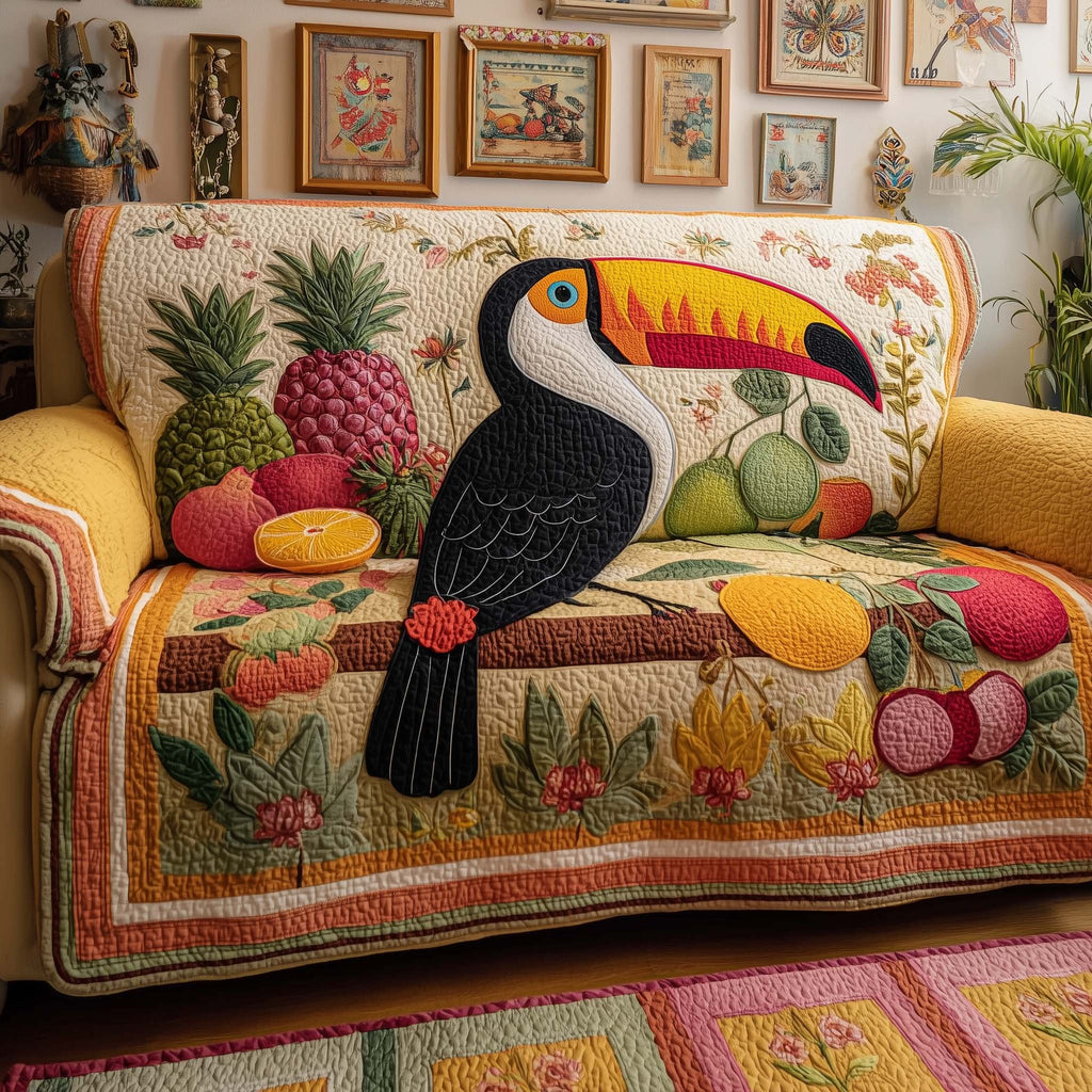 Pineapple Toucan Sofa Cover