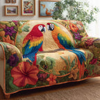 Tropical Parrots Sofa Cover