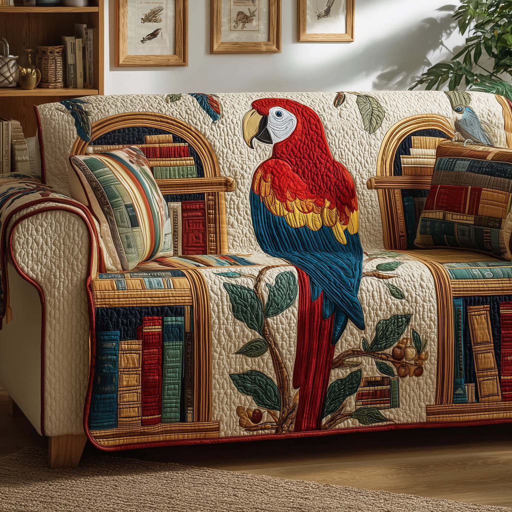 Library Parrot Sofa Cover