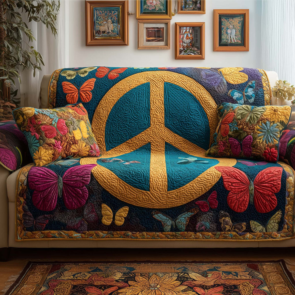 Butterfly Peace Sofa Cover