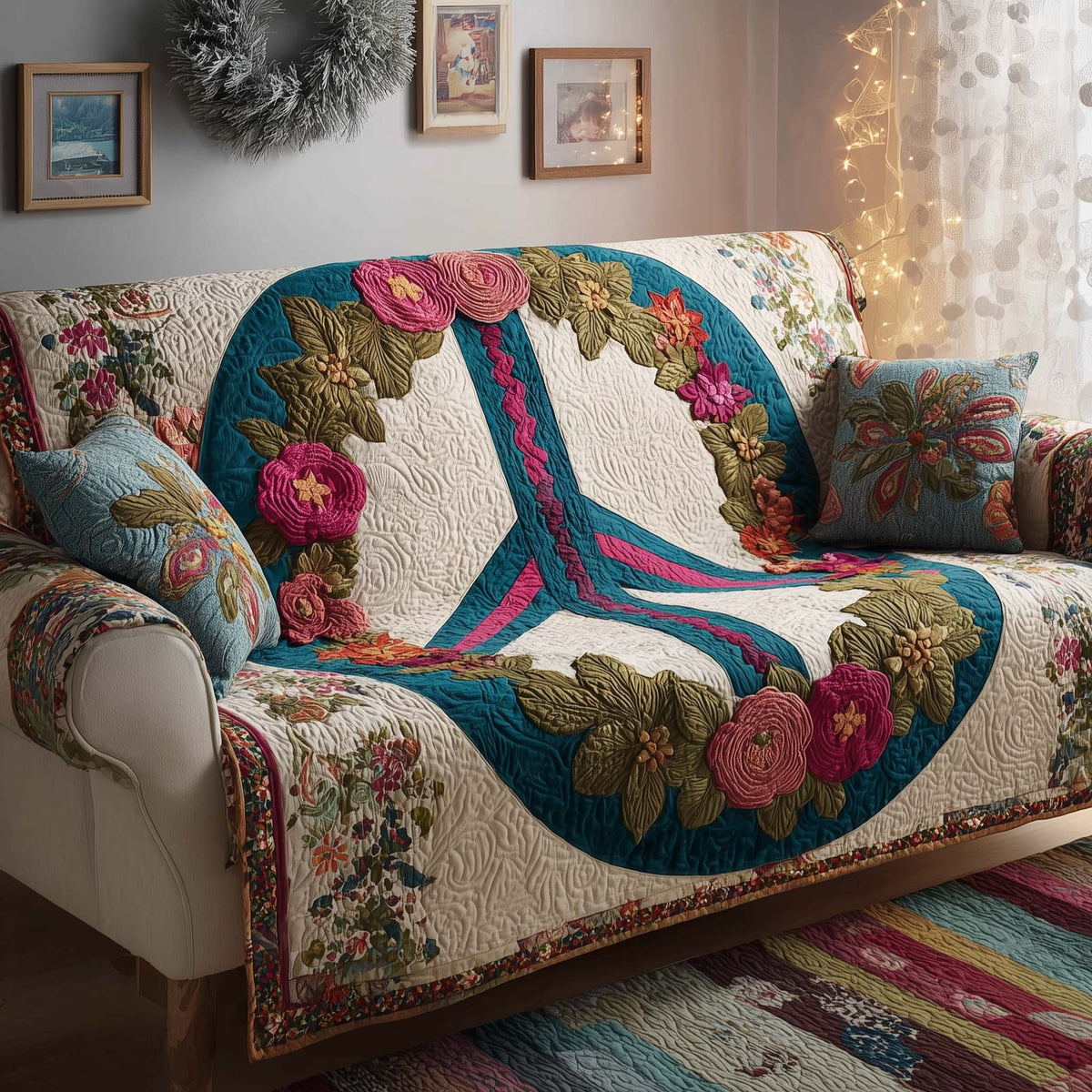 Flower Peace Sofa Cover